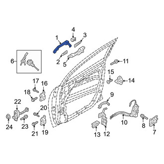 Hyundai OE - Front Left Outer Exterior Door Handle