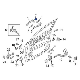 Hyundai OE - Front Left Exterior Door Handle Cover