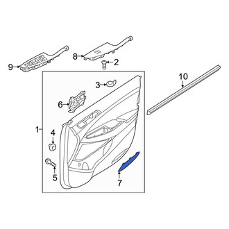 Hyundai OE - Front Left Door Interior Reflector