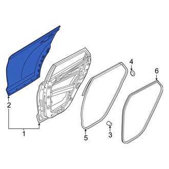 Hyundai OE - Rear Right Outer Door Outer Panel