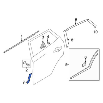 Hyundai OE - Rear Left Stone Guard