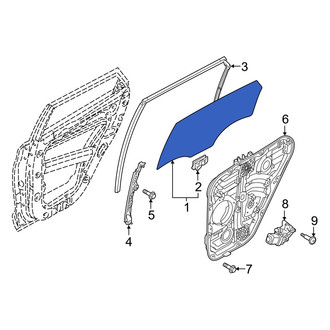 Hyundai OE - Front Left Door Glass