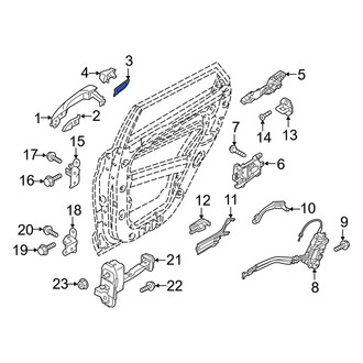 Hyundai OE - Rear Left Exterior Door Handle Gasket