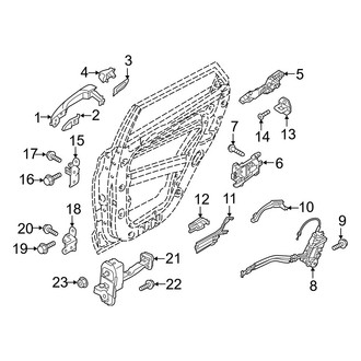 Hyundai OE - Rear Door - Lock & Hardware (Gas)