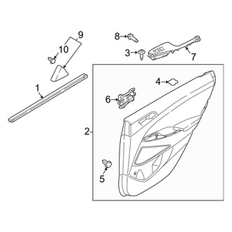 Hyundai OE - Rear Door - Interior Trim (Gas)