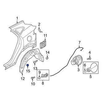 Hyundai OE - Quarter Panel Splash Shield Nut