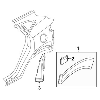 Hyundai OE - Quarter Panel - Exterior Trim (Gas)