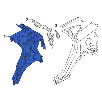 Hyundai OE - Rear Right Outer Quarter Panel