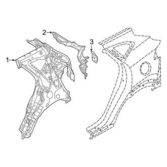 Hyundai OE - Quarter Panel - Inner Structure (Gas)