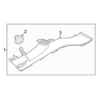 Hyundai OE - Rear Left Lower Interior Quarter Panel Trim Panel