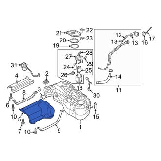 Hyundai OE - Left Fuel Tank Shield