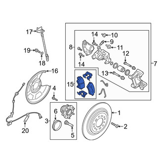 Hyundai OE - Rear Disc Brake Pad Set