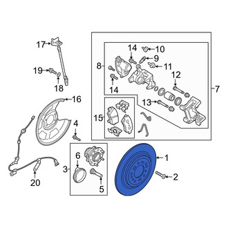 Hyundai OE - Rear Disc Brake Rotor