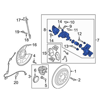 Hyundai OE - Rear Left Disc Brake Caliper
