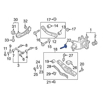 Hyundai OE - Rear Alignment Camber Adjusting Eccentric