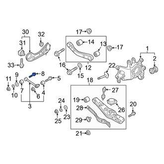 Hyundai OE - Inner Lateral Arm Bolt