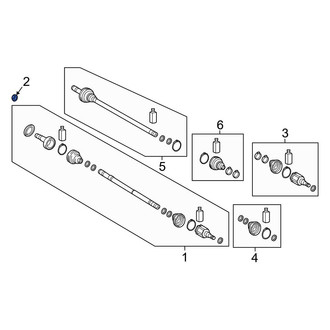 Hyundai OE - Rear CV Joint Nut