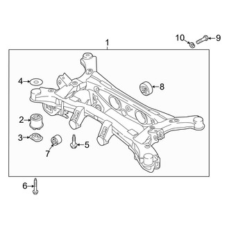 Hyundai OE - Rear Suspension - Suspension Mounting (AWD)