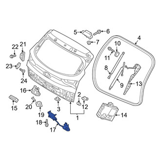 Hyundai OE - Rear Liftgate Latch