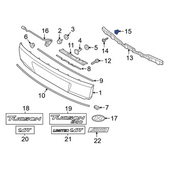 Hyundai OE - Bumper Cover Grommet
