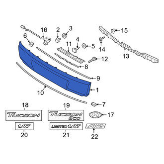 Hyundai OE - Rear Liftgate Finish Panel