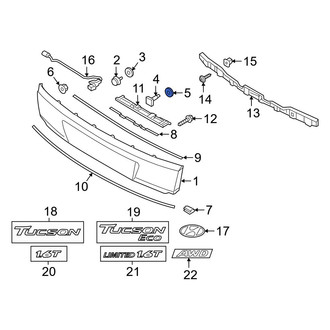 Hyundai OE - Liftgate Finish Panel Gasket