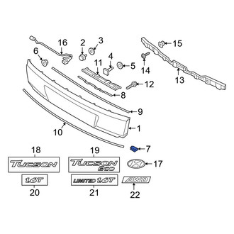 Hyundai OE - Lower Liftgate Finish Panel Insulator