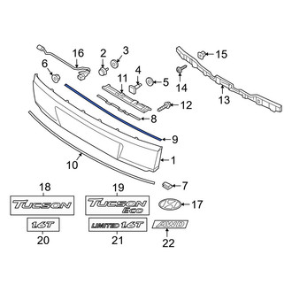 Hyundai OE - Liftgate Finish Panel Seal