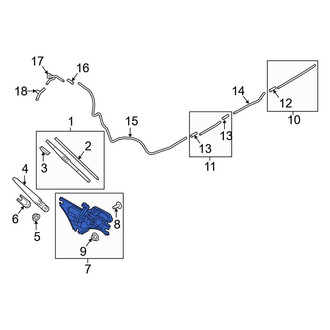 Hyundai OE - Rear Wiper Motor