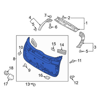 Hyundai OE - Rear Left Liftgate Trim