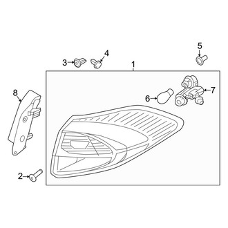 Hyundai OE - Rear Lamps - Tail Lamps (On Body, With LED), (Gas)