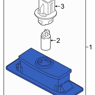 Hyundai OE - Rear License Plate Light Assembly