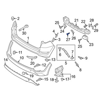 Hyundai OE - Bumper Cover Screw