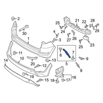 Hyundai OE - Left Lower Bumper Cover Bracket