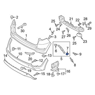 Hyundai OE - Bumper Cover Retainer