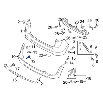 Hyundai OE - Bumper Cover Reinforcement Screw