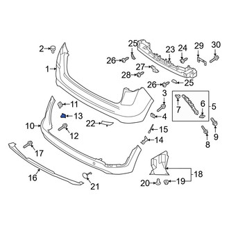 Hyundai OE - Bumper Cover Nut