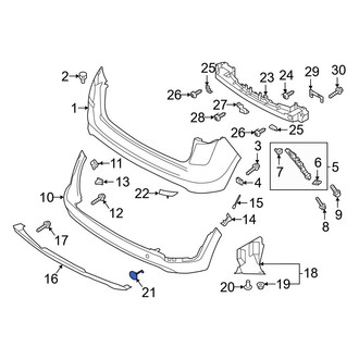 Hyundai OE - Rear Tow Eye Cap