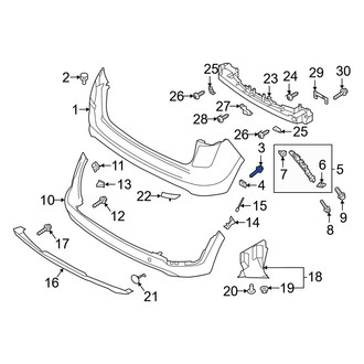 Hyundai OE - Bumper Cover Screw