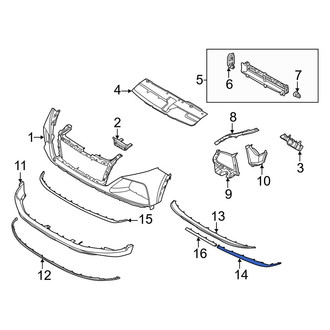 Hyundai OE - Front Left Bumper Trim
