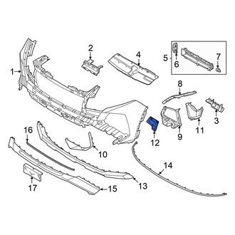 Hyundai OE - Front Right Bumper Cover Spacer Panel