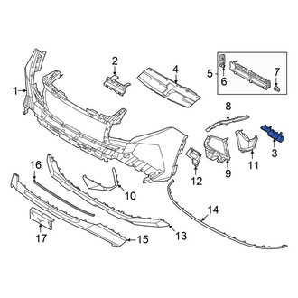 Hyundai OE - Front Right Outer Bumper Cover Bracket