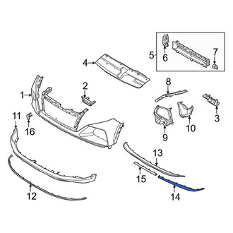 Hyundai OE - Front Left Bumper Trim