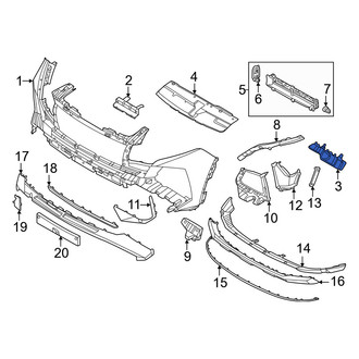 Hyundai OE - Front Right Outer Bumper Cover Bracket