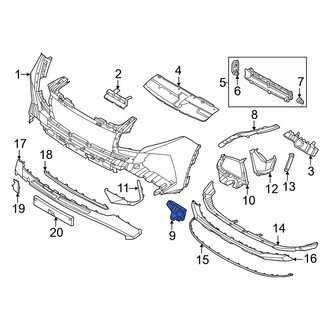 Hyundai OE - Front Left Lower Inner Bumper Cover Bracket