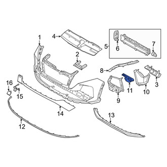 Hyundai OE - Front Right Lower Outer Bumper Cover Bracket