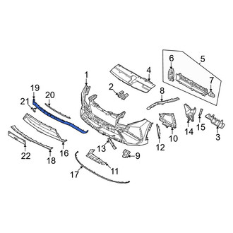 Hyundai OE - Front Left Inner Bumper Trim