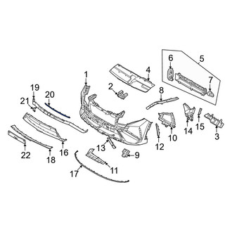 Hyundai OE - Front Lower Bumper Trim