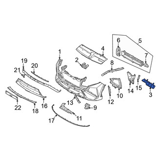 Hyundai OE - Front Left Outer Bumper Cover Bracket