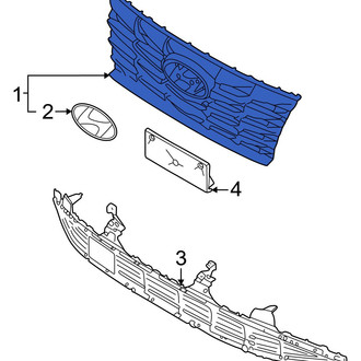 Hyundai OE - Front Upper Grille